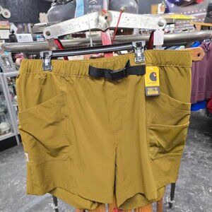 Women's NWT Carhartt Force Sun Defender Lightweight Work Shorts Size XL (16-18)